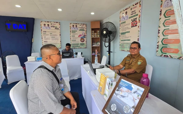 Thumbnail Berita - Stand Pemkab Asahan Sediakan Pelayanan Publik di PSBD ke-VI Tahun 2025