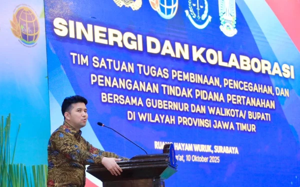 Thumbnail Berita - Libatkan Lintas Sektor, Wagub Emil Dorong Konflik Pertanahan di Jatim Terselesaikan