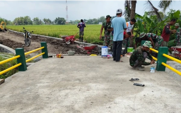 Thumbnail Berita - TMMD Sleman Rampungkan Jembatan Margoluwih, Akses Vital Tiga Kalurahan Makin Lancar