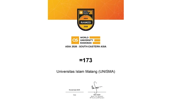 Thumbnail Berita - Semakin Melesat, Unisma Bertengger di Peringkat 1.101-1.200 Asia dan 173 Asia Tenggara di QS Asia University Ranking