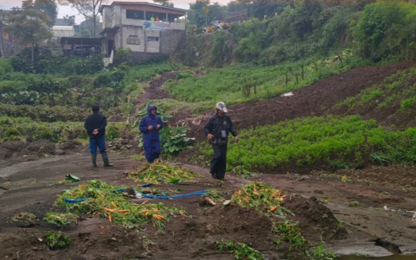 Thumbnail Berita - Tanah longsor Kepung Desa Sumberbrantas Kota Batu