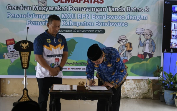 Thumbnail Berita - Bondowoso Gelar GEMAPATAS: Pastikan Batas Tanah Jelas dan Terukur untuk Warga
