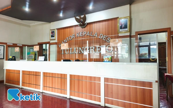 Thumbnail Kantor Desa Wisata Tulungrejo Kecamatan Bumiaji Kota Batu. (Foto: Sholeh/Ketik.com)