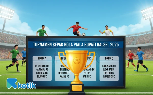 Thumbnail Berita - Hasil Drawing of Lots 28 Besar Piala Bupati Halsel 2025, Delapan Grup Resmi Terbentuk