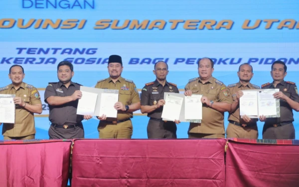 Thumbnail Berita - Asahan Perkuat Komitmen Restorative Justice, Bupati Hadiri Penandatanganan MoU/PKS di Medan