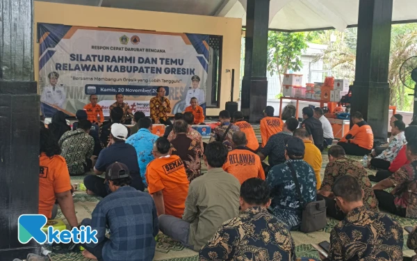 Thumbnail Berita - Relawan Bencana di Gresik Dibekali Penanganan Kesiapsiagaan Bencana