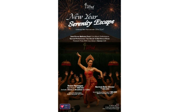 Thumbnail Berita - UBUD CULTURAL SHOW: Rayakan Tahun Baru 2026 di Ubud Hotel & Cottages Malang dengan Nuansa Bali dan Tari Kecak Eksklusif