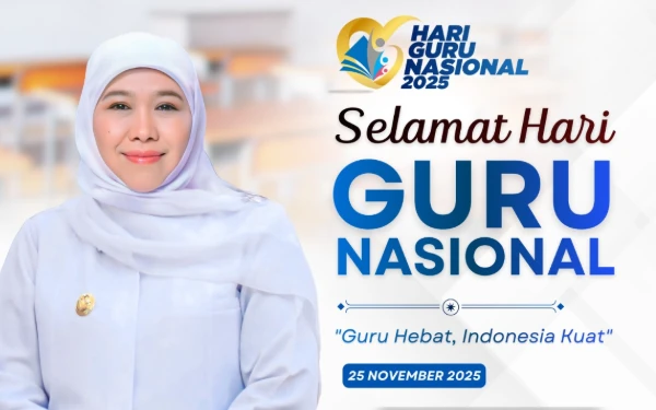 Thumbnail Berita - Hari Guru Nasional, Gubernur Khofifah Apresiasi Peran  Guru dalam Tingkatkan Prestasi Jawa Timur
