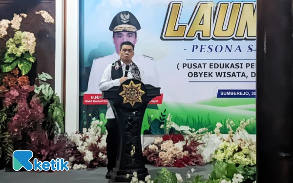 Thumbnail Berita - Padukan Wisata hingga Pertanian Modern, Wamendes PDT RI Resmikan BUMDesa Sumberejo Pacitan