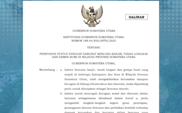Thumbnail Berita - Gubernur Sumut Tetapkan Status Tanggap Darurat, Pemkab Asahan Perkuat Kesiapsiagaan