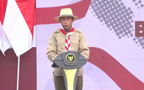 Thumbnail Berita - Gerakkan 3 Ribu Kader, Ketua Kwarda Jatim Ajak Pramuka Tanamkan Wawasan Kebangsaan dan Kepedulian Sosial di Trenggalek