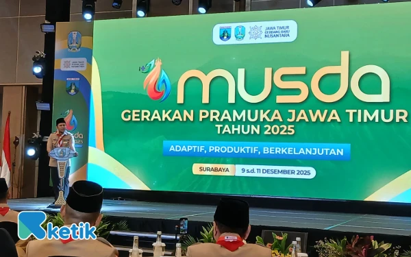 Thumbnail Berita - Hadiri Musda 2025! Emil Dardak Bawa Pesan Kepedulian Gubernur Khofifah kepada Pramuka Jatim