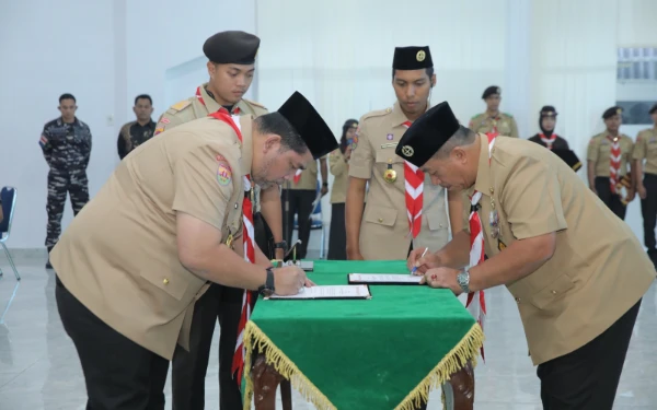 Thumbnail Berita - Bupati Taufik Dikukuhkan sebagai Ketua Mabicab Pramuka Asahan Masa Bakti 2024–2029