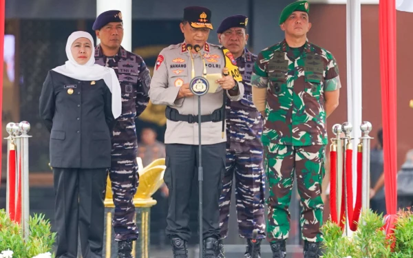Thumbnail Berita - Gubernur Khofifah: Sinergi Pemprov, TNI–Polri Kunci Keamanan Nataru di Jatim