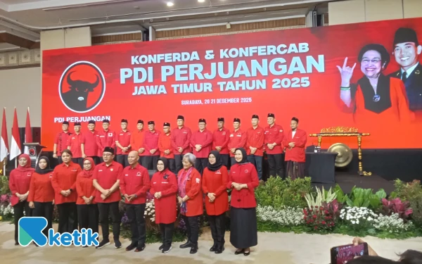 Thumbnail Berita - MH Said Abdullah Kembali Pimpin DPD PDI Perjuangan Jatim 2025–2030, Target Tambah 5 Juta Suara
