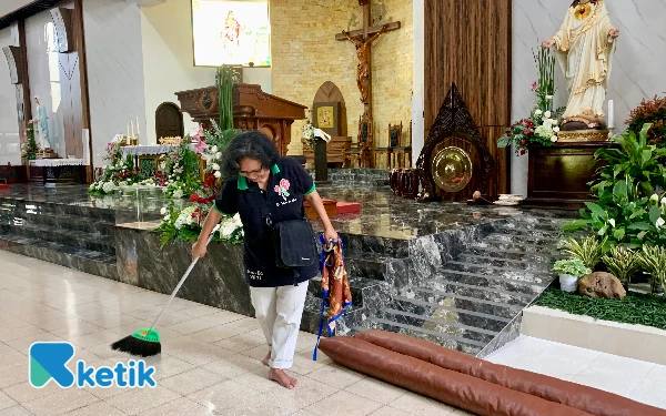 Thumbnail Berita - Sambut 3.000 Jemaat, Paroki Gembala Baik Kota Batu Matangkan Persiapan Misa Natal