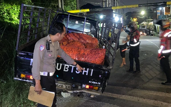 Thumbnail Berita - Jalur Klemuk Kota Batu Sering Kecelakaan, Kali Ini Elf Hantam Pikap