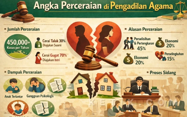 Thumbnail Berita - Cerai Gugat Dominan, PA Labuha Beber Lonjakan Perceraian di Halsel 2025