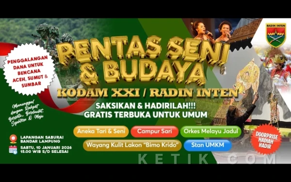 Thumbnail Berita - Kodam XXI/Radin Inten Galang Donasi Lewat Pertunjukan Seni dan Budaya