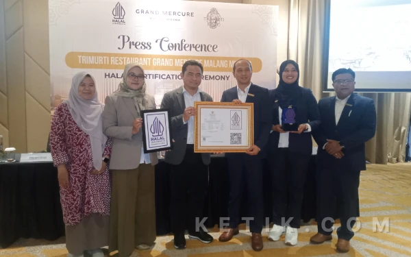 Thumbnail Berita - Perkuat Daya Saing Hotel, Trimurti Restaurant Grand Mercure Malang Mirama Kini Bersertifikasi Halal