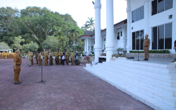 Thumbnail Berita - Wakil Bupati Asahan Pimpin Apel Gabungan Perdana Awal Tahun 2026