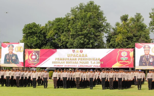 Thumbnail Berita - Pendidikan SBP 2026 Dimulai, 1.145 Calon Bintara Polri di Pusdik Sabhara Siap Mengabdi