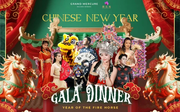 Thumbnail Berita - Grand Mercure Malang Mirama Resmi Hadirkan Perayaan Malam Imlek Bertajuk "Gala Dinner Year of The Fire Horse"
