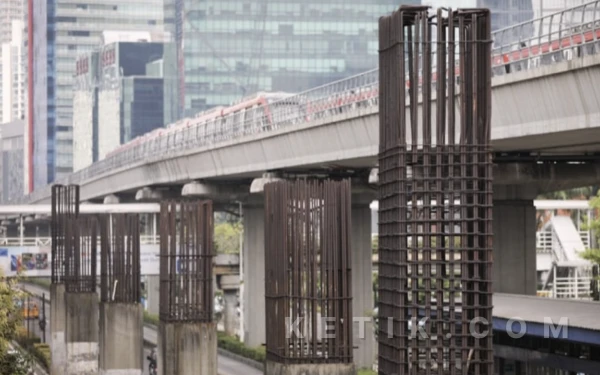 Thumbnail Berita - Akhir Riwayat Tiang Mangkrak Monorel Jakarta, Diresmikan Megawati Dibongkar Pramono Anung