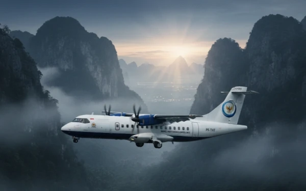 Thumbnail Berita - Kronologi Pesawat ATR 42-500 IAT Yogyakarta-Makassar Hilang Kontak di Pegunungan Maros