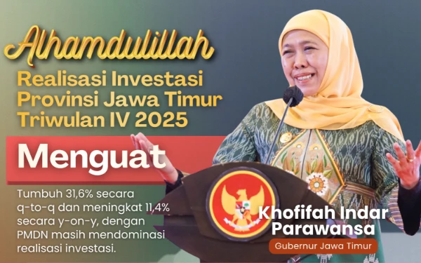 Thumbnail Berita - Investasi 2025 Tembus Rp147,7 Triliun, Gubernur Khofifah: Bukti Kepercayaan Investor Terhadap Jatim