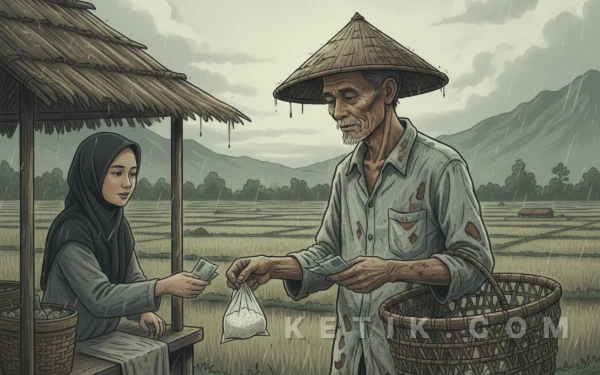Thumbnail Berita - Ironi di Balik Bulir Padi: Menangisi Matinya Lumbung di Tanah Sendiri