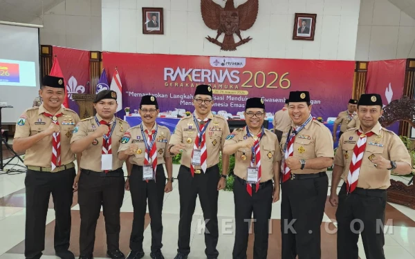 Thumbnail Berita - Rakernas Pramuka 2026 Usung Swasembada Pangan, KaKwarda Arum Sabil: Jatim Siap Tuan Rumah Panen Raya