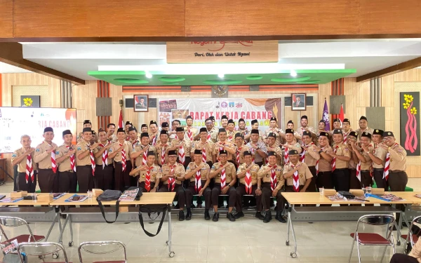 Thumbnail Berita - Rakercab 2026, Pramuka Kwarcab Ngawi Matangkan Program dan Arah Organisasi