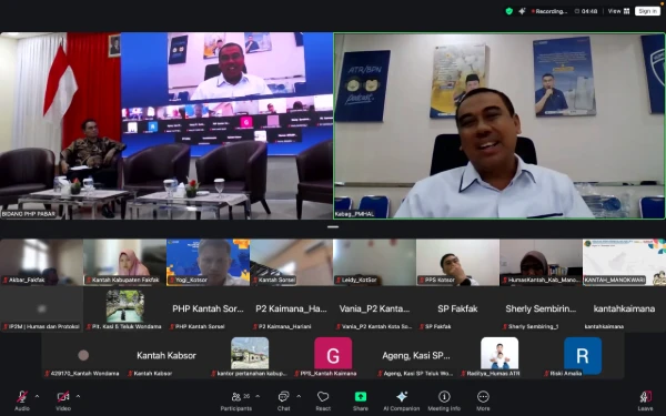 Thumbnail Berita - Rakerda Kanwil BPN Papua Barat, Humas Imbau Optimalkan PESO Pengaduan Masyarakat