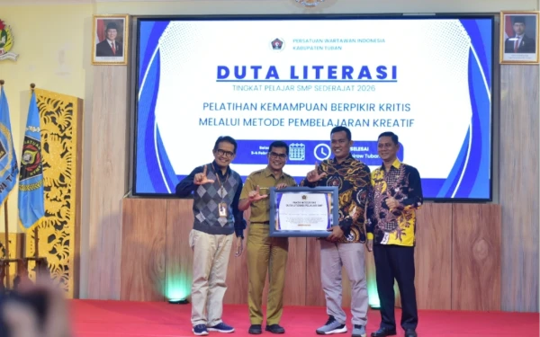 Thumbnail Berita - Rangkaian HPN 2026, PWI Tuban Gelar Duta Literasi Tingkat Pelajar