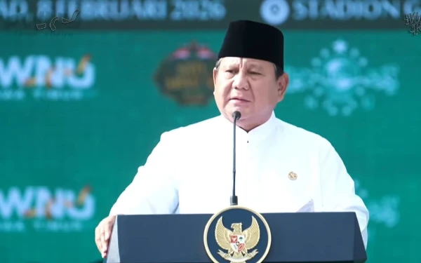 Thumbnail Berita - Prabowo Terharu Gereja Ikut Sukseskan Mujahadah Kubro 1 Abad NU, Sebut Nama Gus Dur