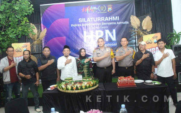 Thumbnail Berita - Pesan Tegas Kapolres Bondowoso di HPN 2026: Tak Mau Ada Jarak dengan Media!