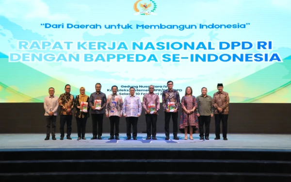 Thumbnail Berita - Gelar Rakernas, DPD RI Sinkronisasi Pembangunan Pusat–Daerah dengan Bappeda Se-Indonesia