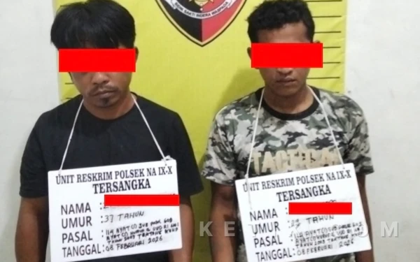 Thumbnail Berita - Dua Pria di Labura Gunakan Lampu Handphone Sebagai Kode Jualan Sabu