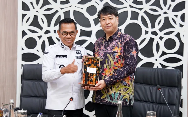 Thumbnail Berita - Proyeksi Pasar Rp300 Miliar, Pemkot Batu dan Shimonoseki City University Bahas Visi Pertanian 2050