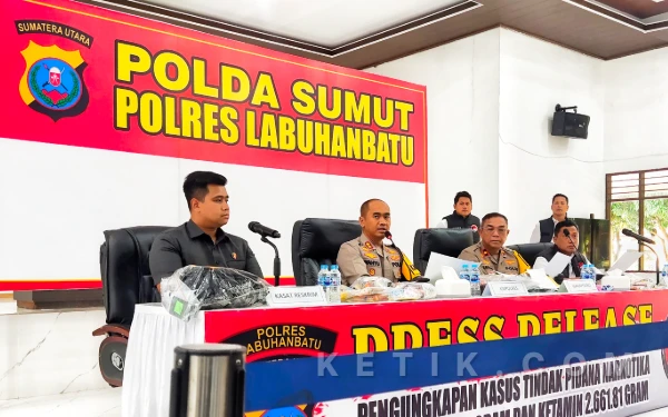 Thumbnail Berita - Polres Labuhanbatu Ungkap 55 Perkara Narkoba dengan Barang Bukti Senilai 7,4 Miliar