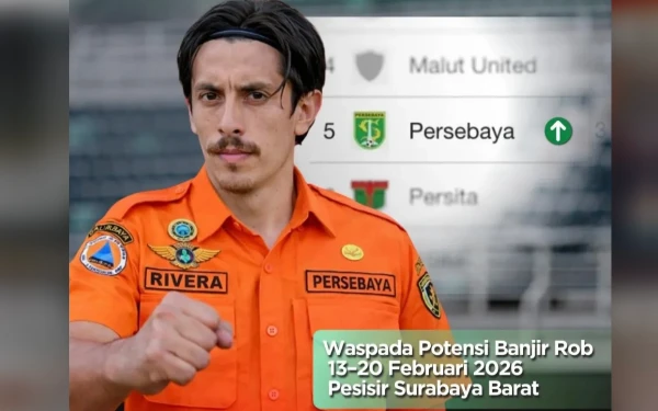 Thumbnail Berita - Warga Pesisir Surabaya Barat Diminta Waspada Banjir Rob 13–20 Februari 2026