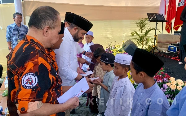 Thumbnail Berita - Sambut Ramadan, 260 Anak Yatim Terima Santunan dari MPC PP Kota Batu