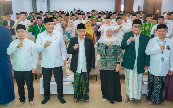 Thumbnail Berita - Hadiri Rakernas Pergunu dan JKSN Bersama Menko Polkam, Ini Harapan Gubernur Khofifah