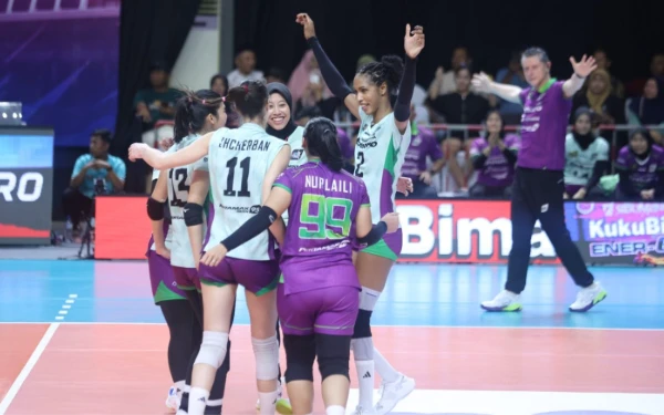 Thumbnail Berita - Megawati cs Genggam Tiket Final Four Proliga 2026 Usai Bungkam Popsivo di Bojonegoro