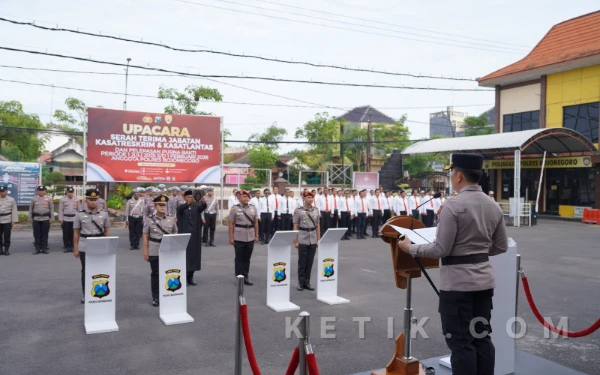 Thumbnail Berita - Mutasi Pejabat Utama Polres Bojonegoro, Kasat Reskrim dan Kasat Lantas Berganti