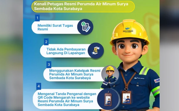 Thumbnail Berita - Waspada Penipuan, Perumda Air Minum Surya Sembada Ingatkan Pelanggan Kenali Petugas Resmi