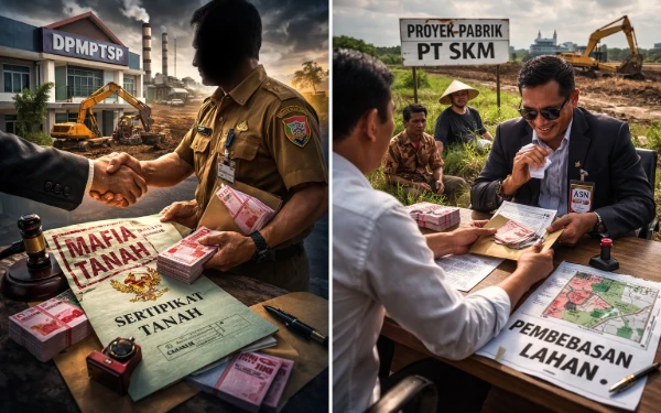 Thumbnail Berita - Oknum ASN Perizinan Jombang Diduga Jadi Makelar Lahan Pabrik, Konflik Kepentingan Mengintai Investasi