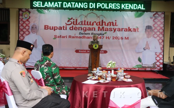 Thumbnail Berita - Perkuat Sinergi di Bulan Suci, Bupati Kendal dan Forkopimda Gelar Safari Ramadan di Mapolres