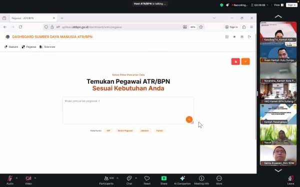 Thumbnail Berita - Kementerian ATR/BPN Kembangkan Aplikasi Dashboard SDM